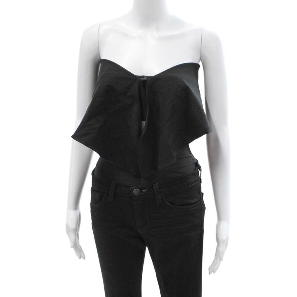 Alix Women One Piece Jumpsuit Black Sweetheart Long Sleeve Size S